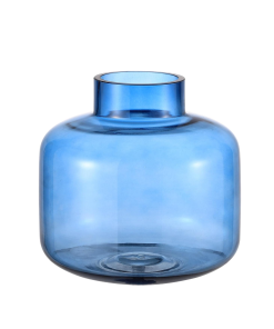 Round Clear Glass (Blue)