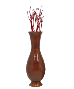 Bamboo Floor Vase (Brown)